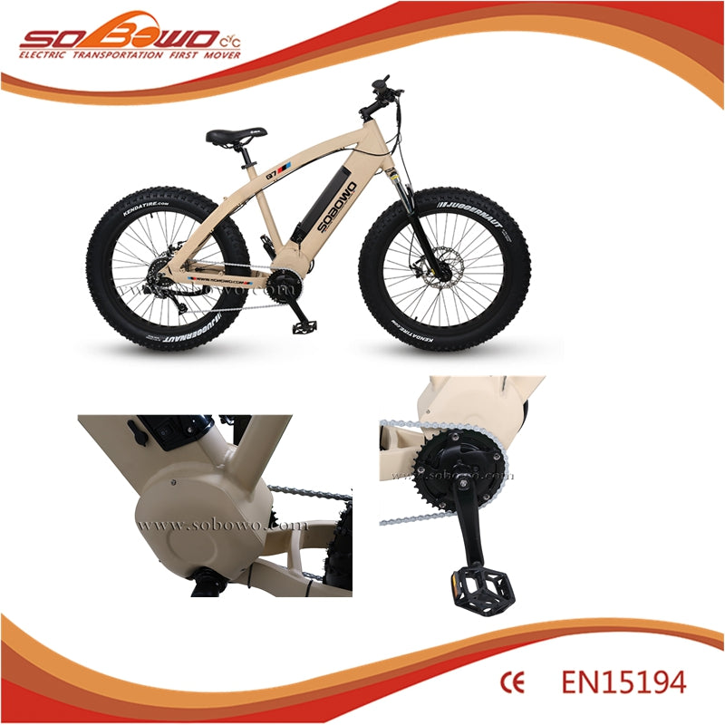 48V 1000W Bafang BBSHD Mid Drived Motor Bike With LCD Display