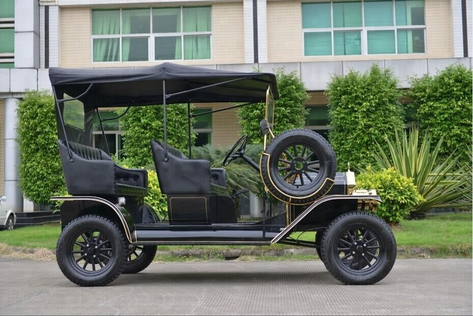 CE Certificate 5 person vintage model T mini car electric car