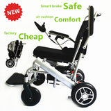 Hot sale silver lightweight electric wheelchair with lithium battery 24V 13A for old people