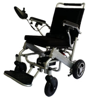 Hot sale silver lightweight electric wheelchair with lithium battery 24V 13A for old people