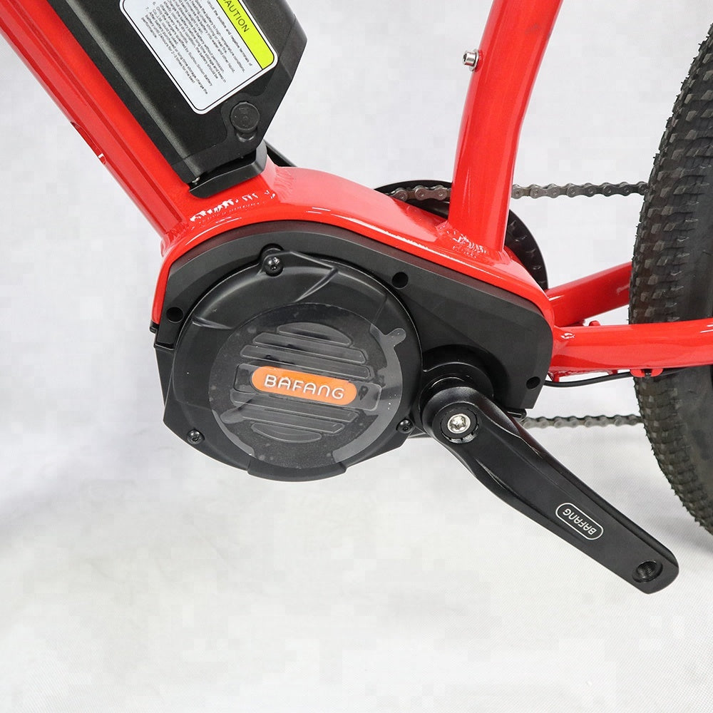 27.5*1.95 inch MTB Tires E Bike 48V 1000W Bafang Ultra Mid Drive Electric Mountain Bike