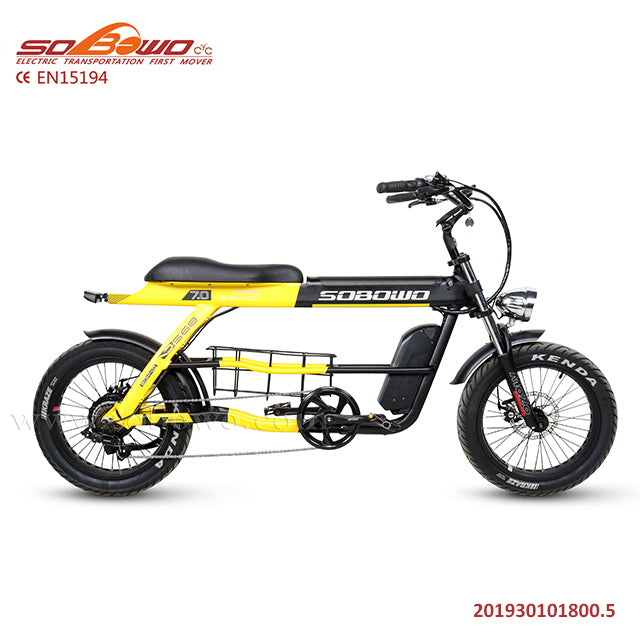 SOBOWO S68 unique design double battery electric fat bike