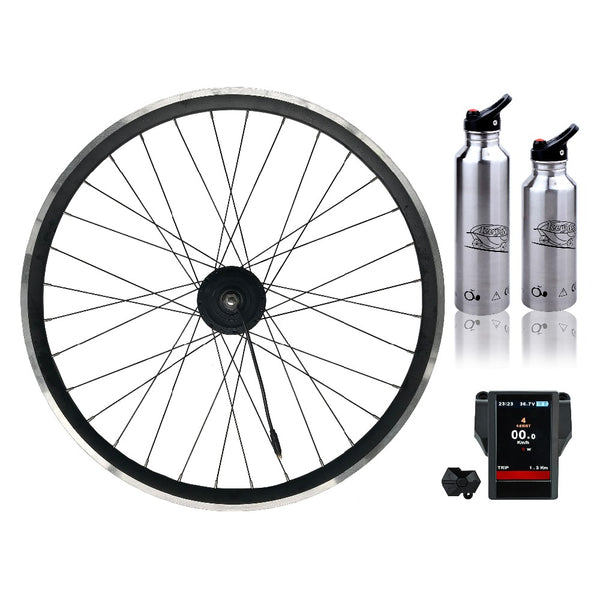 keyde electric bicycle kit 33v drive and controller unified motor with rim 6.3Ah li-ion battery