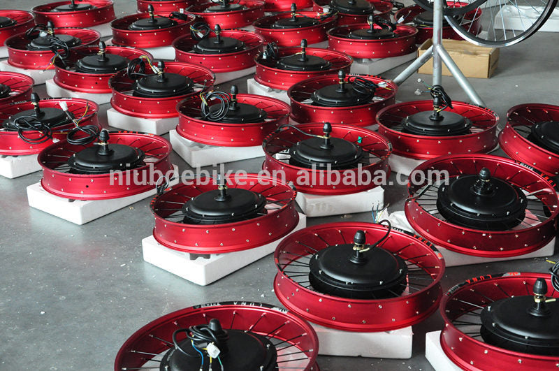 Red wheel 1000w Fat Tire Kit Conversion kits