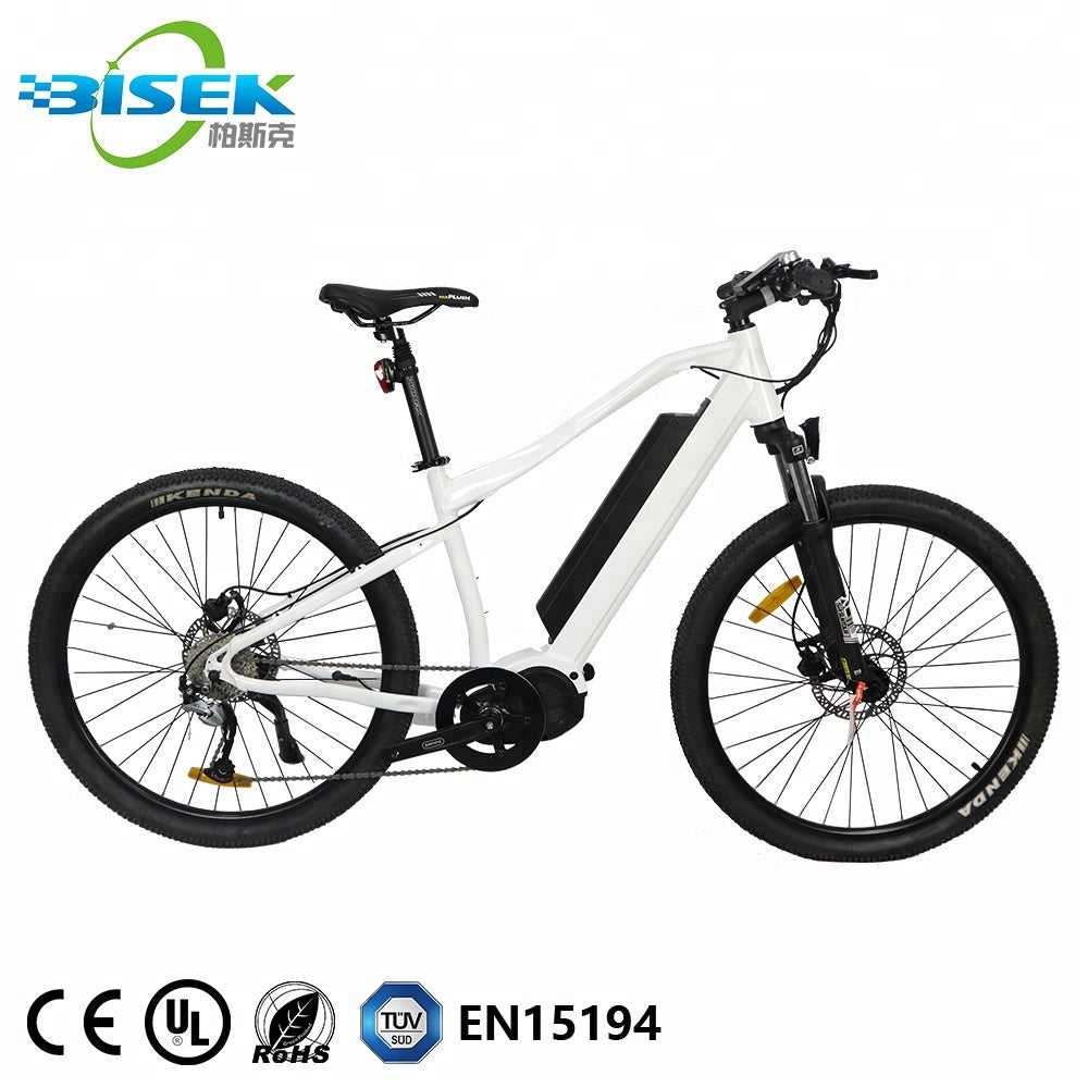 27.5*1.95 inch MTB Tires E Bike 48V 1000W Bafang Ultra Mid Drive Electric Mountain Bike