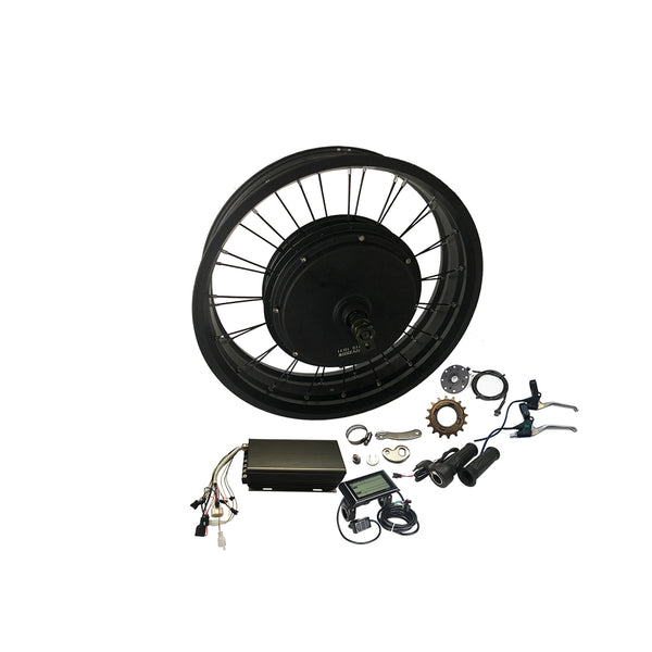 Electric Fat Bike 72v 3000w Hub Motor Snow Bike Conversion Kit