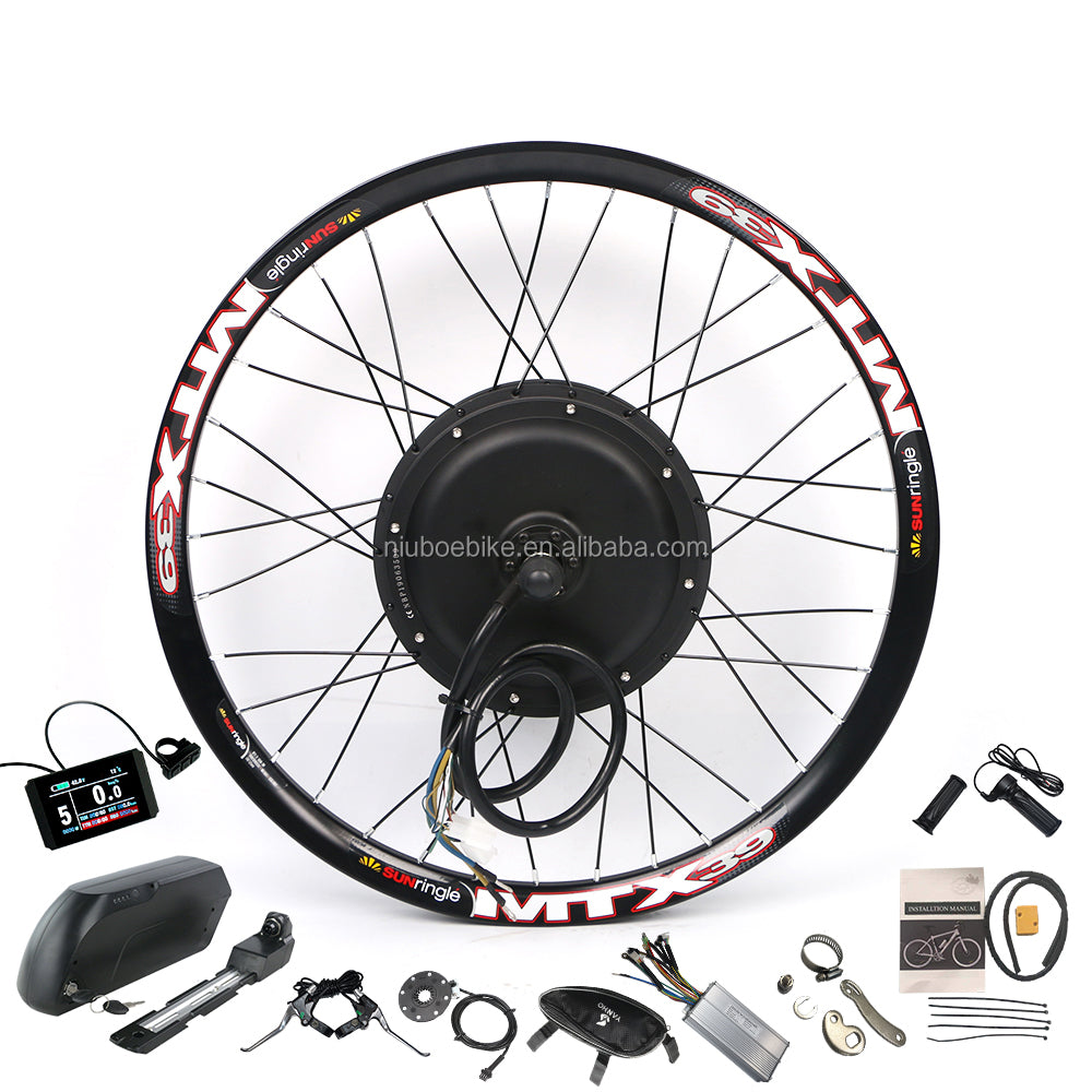 Ebike 48v 1500w fat snow wheel rear hub motor conversion kit for building electric bicycle