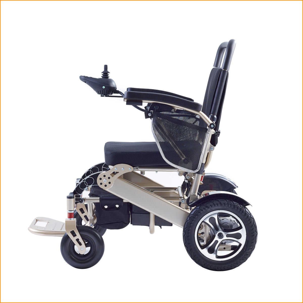 Hot Selling Folding Aluminum Alloy Electric Wheelchair with Remote Control for Disabled