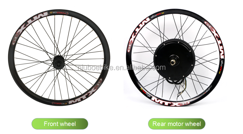 Ebike 48v 1500w fat snow wheel rear hub motor conversion kit for building electric bicycle