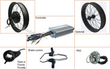 Electric Bicycle Conversion Motor Kit 48V 2000W Front Hub Fat Tire Wheel EBIKE