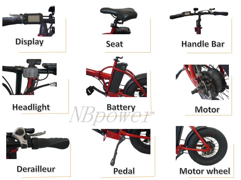350w 500w 1000w 20 inch 4.0" fat wheel foldable snow beach ebike fat tire electric bicycle