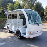 11 seats four-wheel electric sightseeing car for wholesales