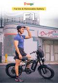 FREEGO New Design High 1000W Power Off Road Ebike 20inch Fat Tire Hybrid Electric Bike for Adult