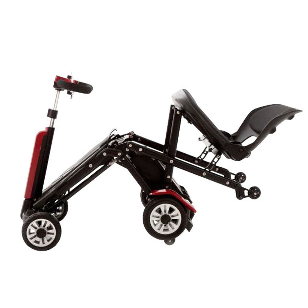 4 wheel folding fully enclosed remote control mobility scooter outdoor lithium battery electric mobility scooter for elderly