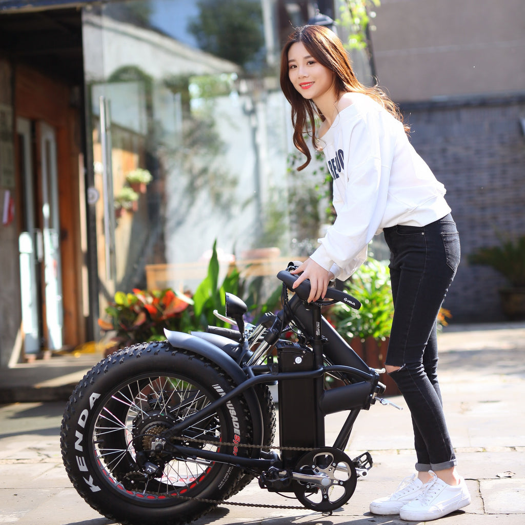 48v1000W 20''x4.0 Snow Beach bicycle fat tire foldable fat electric bike with 48V13AH Lithium Battery for Adult