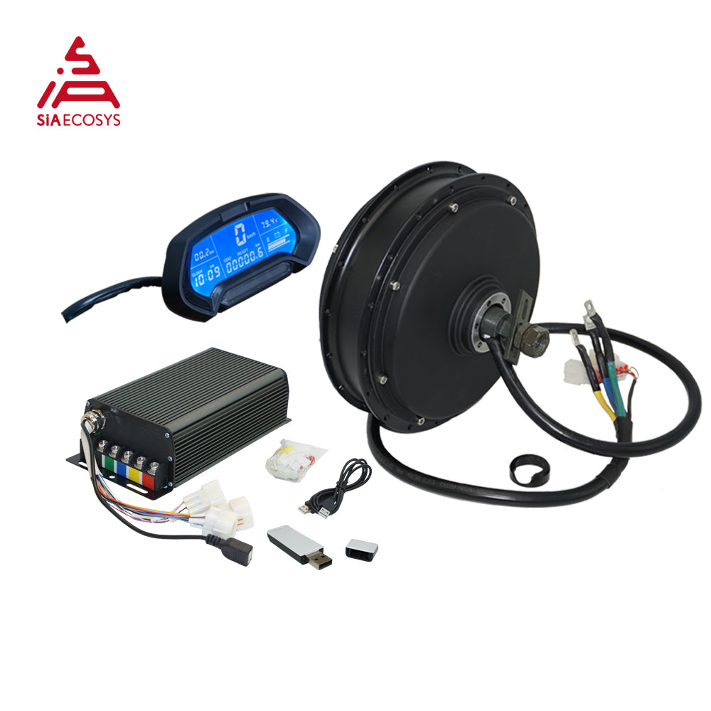 QS Motor 205 50H V3I/V3TI E-Bike Spoke Hub Motor With SIA7230 And CT-22 Speedometer Kits