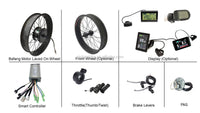 Bafang 500w 750w ebike kit motor electric bike conversion kits with colorful display