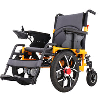 High Quality 24V 12Ah Battery Folding Wheelchair Handicapped Electric Wheel chair For Sale
