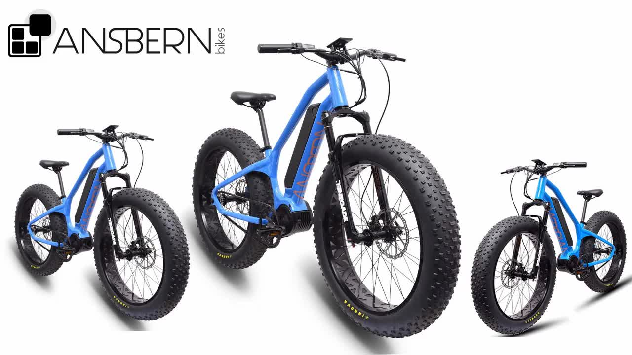 New Arrivals China Ansbern Bafang MM G510 48V 750W/1000W Cheap Mid Drive Fat Tire Electric Bike Mountain