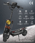 11 inch 60v 5600w high-speed double drive electric scooter  off-road electric scooter  folding electric scooter