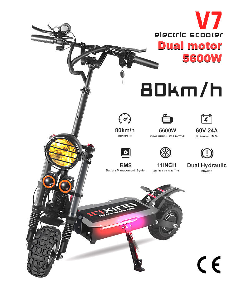 Oil brake electric scooter folding electric scooter shock absorption portable electric scooter