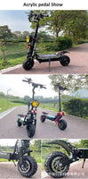 Off road double drive 5600w 60V high-power  electric scooter folding commuter electric scooter