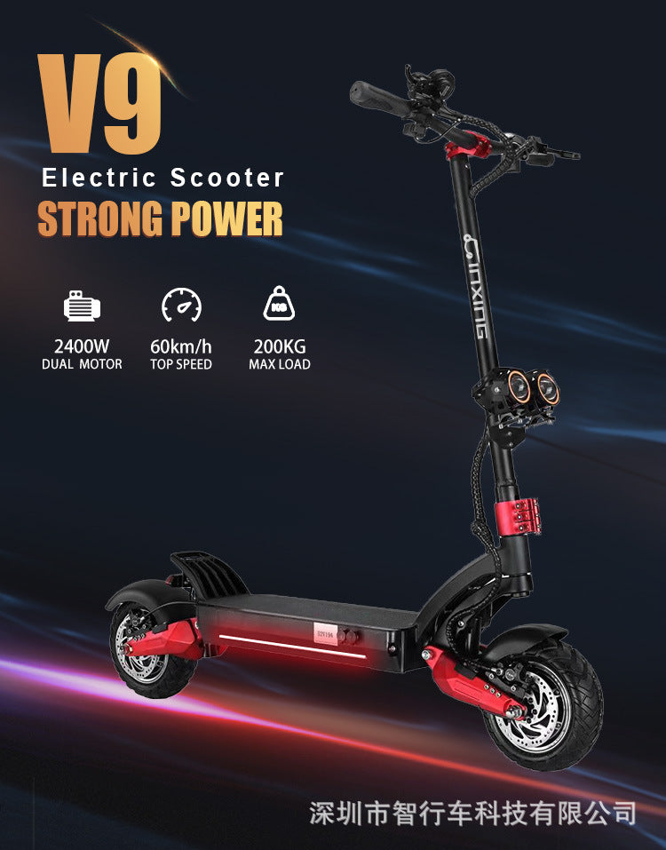 high-power electric dual drive scooter high-power folding electric scooter off-road electric scooter