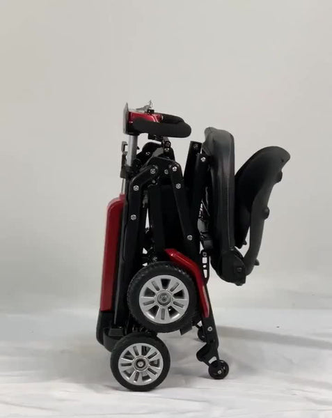 4 wheel folding fully enclosed remote control mobility scooter outdoor lithium battery electric mobility scooter for elderly