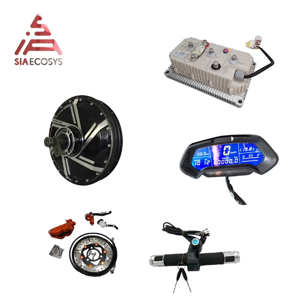 QS Motor 8000W 273 V3 Spoke Hub Motor 72v 110KPH High Speed In Wheel Hub Motor with KLS7275H Controller for Electric Motorcycle