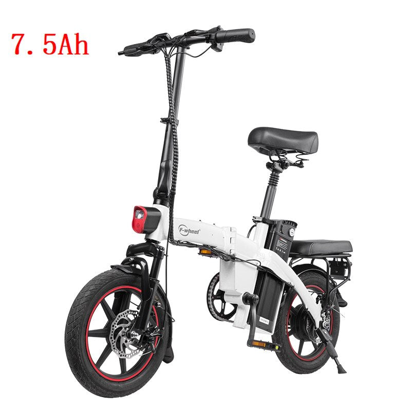 Compact Electric Bike - 14 Inch Foldable E-Bike with Powerful Motor and Long-Lasting Battery for Urban Commutes and Adventures