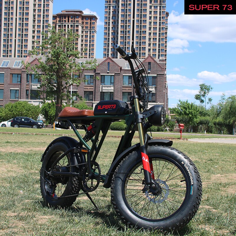 Electric bicycle 20 inch 500W 48V 26Ah folding electric bicycle fat tire beach cruiser electric motorcycle lithium battery dual