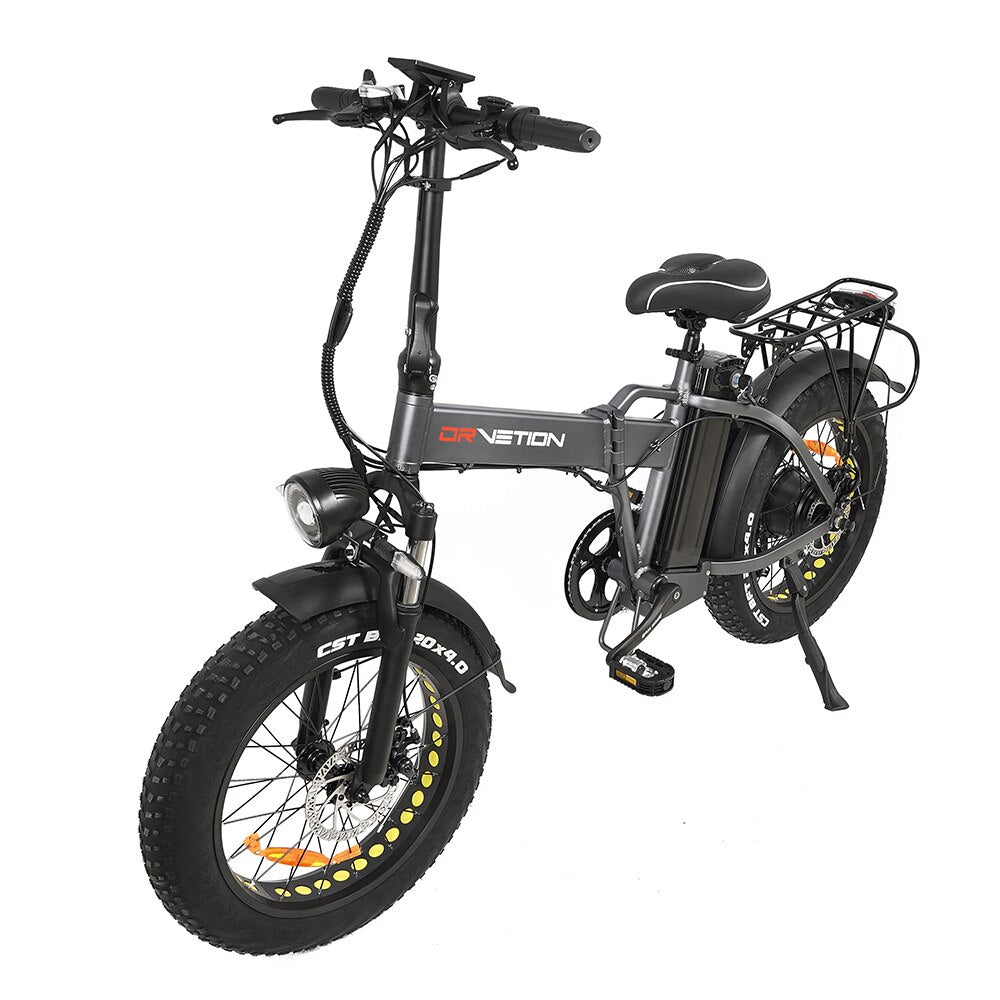 DRVETION AT20 Electric Bicycle Ebike Fat Bikes with 750W Motor, 10AH/15AH Samsung Battery, LCD Speedometer, and Disc Brakes