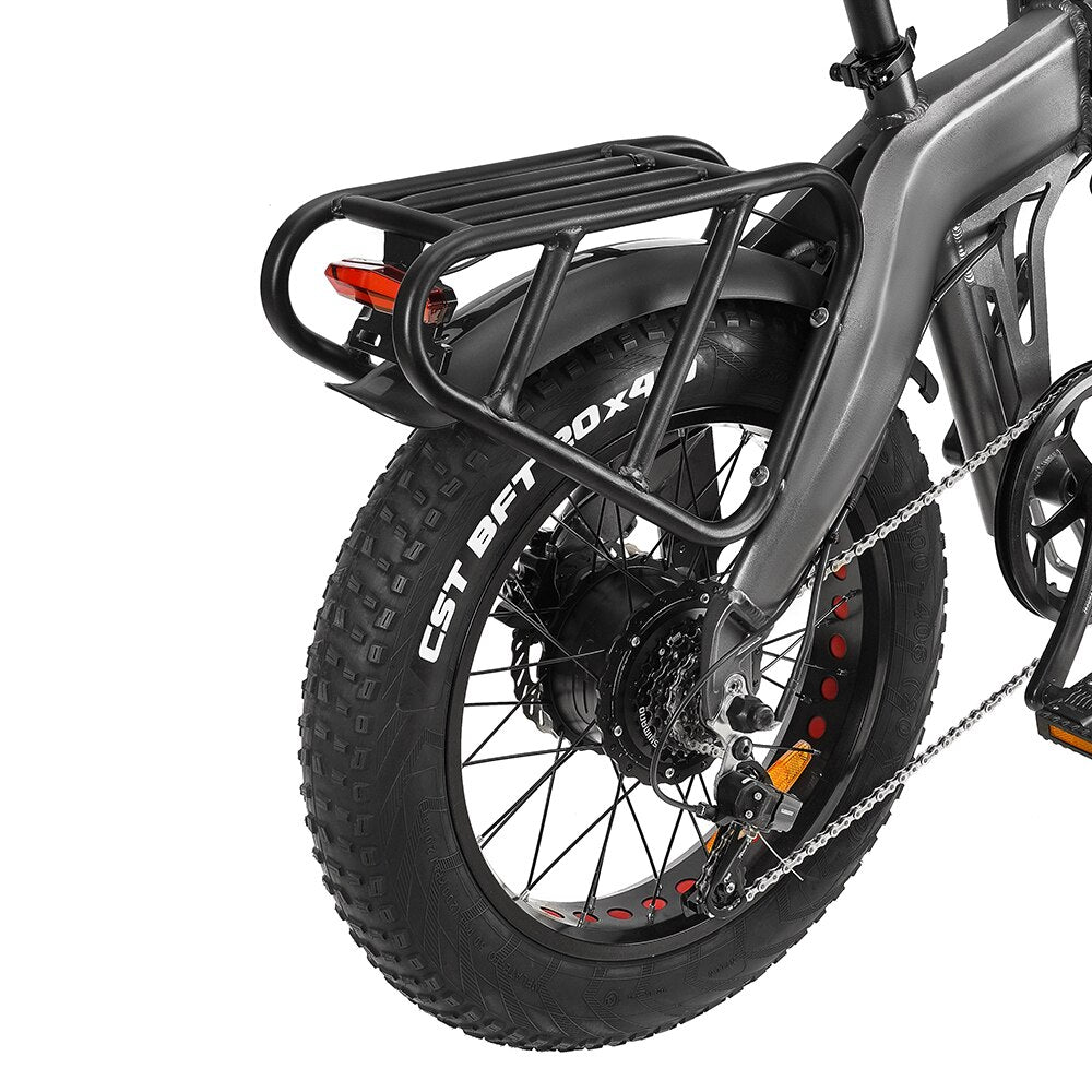DRVETION BT20 Electric Fatbike Fat Wide 20 Inch 4.0 Tire E-Bike Seven-stage Variable Speed Off-Road Beach Power Electric Bicycle