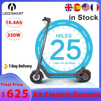 LEQISMART A8 Electric Scooter For Adults 3-5 Day Delivery 350W Motor Mileage 40km Foldable Electric Scooter For Teens/Kid