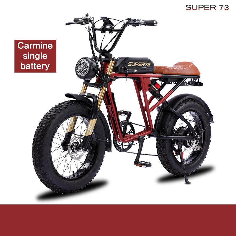 Electric bicycle 20 inch 500W 48V 26Ah folding electric bicycle fat tire beach cruiser electric motorcycle lithium battery dual