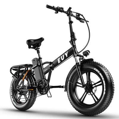 ZHENGBU EUY F6 20 Inch Fat Tire Folding Ebike 48V 18Ah Removable Lithium Battery 750W Motor 30MPH Electric Bicycle
