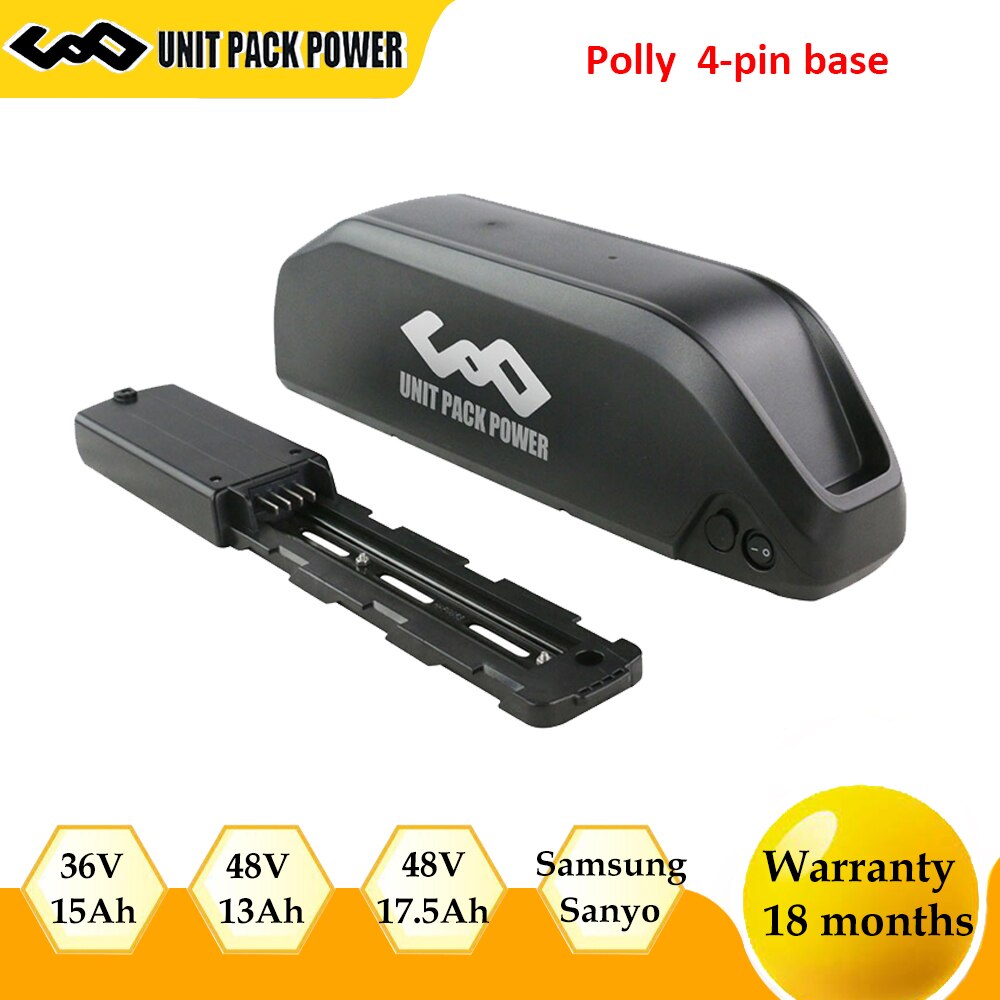 Electric Bike Battery Pack  Samsung Sanyo 4-Pin Battery for 250W 350W 500W 750W 1000W Motor - 48V 17.5Ah 36V 15Ah Electric Bike Battery Pack
