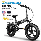 EUY NXB 750W Electric Bike 30mph 20" *4.0" Fat Tire Ebike for Adults Snow E Bike with SAMSUNG 48V 12.8Ah Lithium Battery