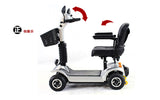 Dual-direction rotation,Disassembles into 5 lightweight pieces, mobility scooter for elderly handicapped disabled