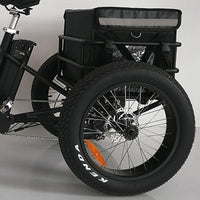 24 inch electric trike fat tire 3 wheels electric tricycle adult cargo electric tricycle with baskets