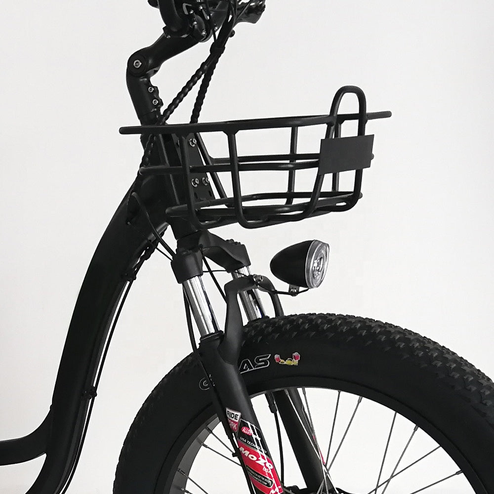 24 inch electric trike fat tire 3 wheels electric tricycle adult cargo electric tricycle with baskets