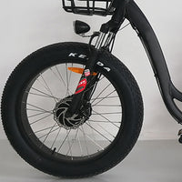 24 inch electric trike fat tire 3 wheels electric tricycle adult cargo electric tricycle with baskets