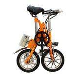36V250W 14'' folding electric bicycles with lithium battery disc brake brushless motor electric bikes
