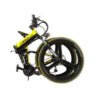 wholesale XT750 Foldable Smart Electric Mountain Bike Full Suspenion 250 Watt 36V 12.8A In Battery 17 *26 inch 27 Speed Bike