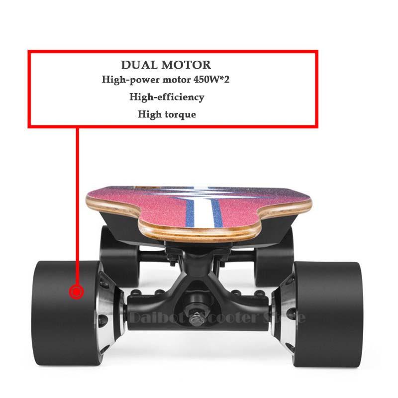 900W 24V 38KM/H Powerful Electric Scooter Electric Scooters Four Wheels Electric Skateboard Longboard