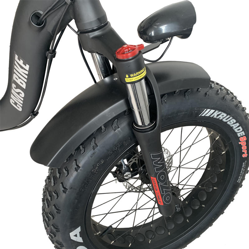CMSBIKE CMSTD-20PW 36V 500W 10Ah Folding Electric Bicycle 20 Inches 30km/h Top Speed 50km Mileage Range LCD Screen Electric Bike