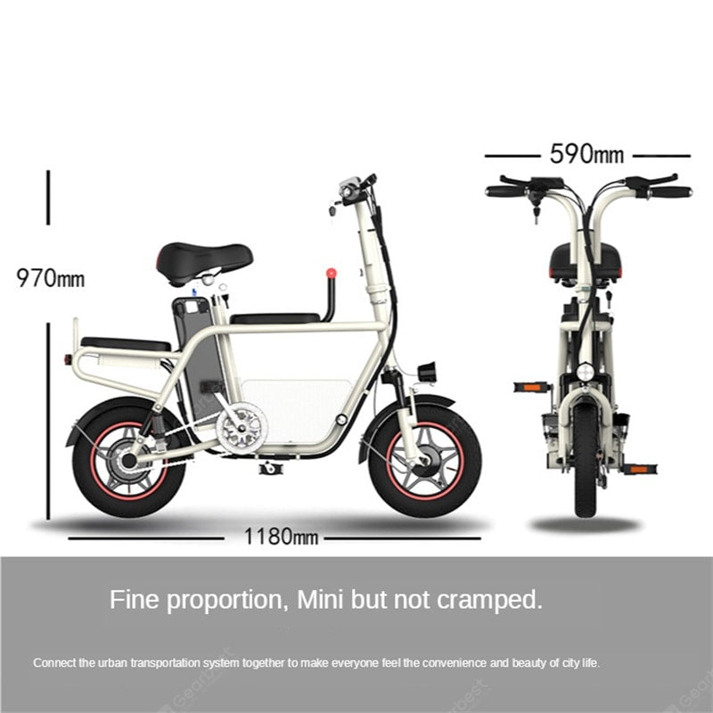 Parent Child Electric Car Child Mother-daughter Double Folding Lightweight Adult Mini Small Mobility Electric Folding Bike Electrical Motorbike