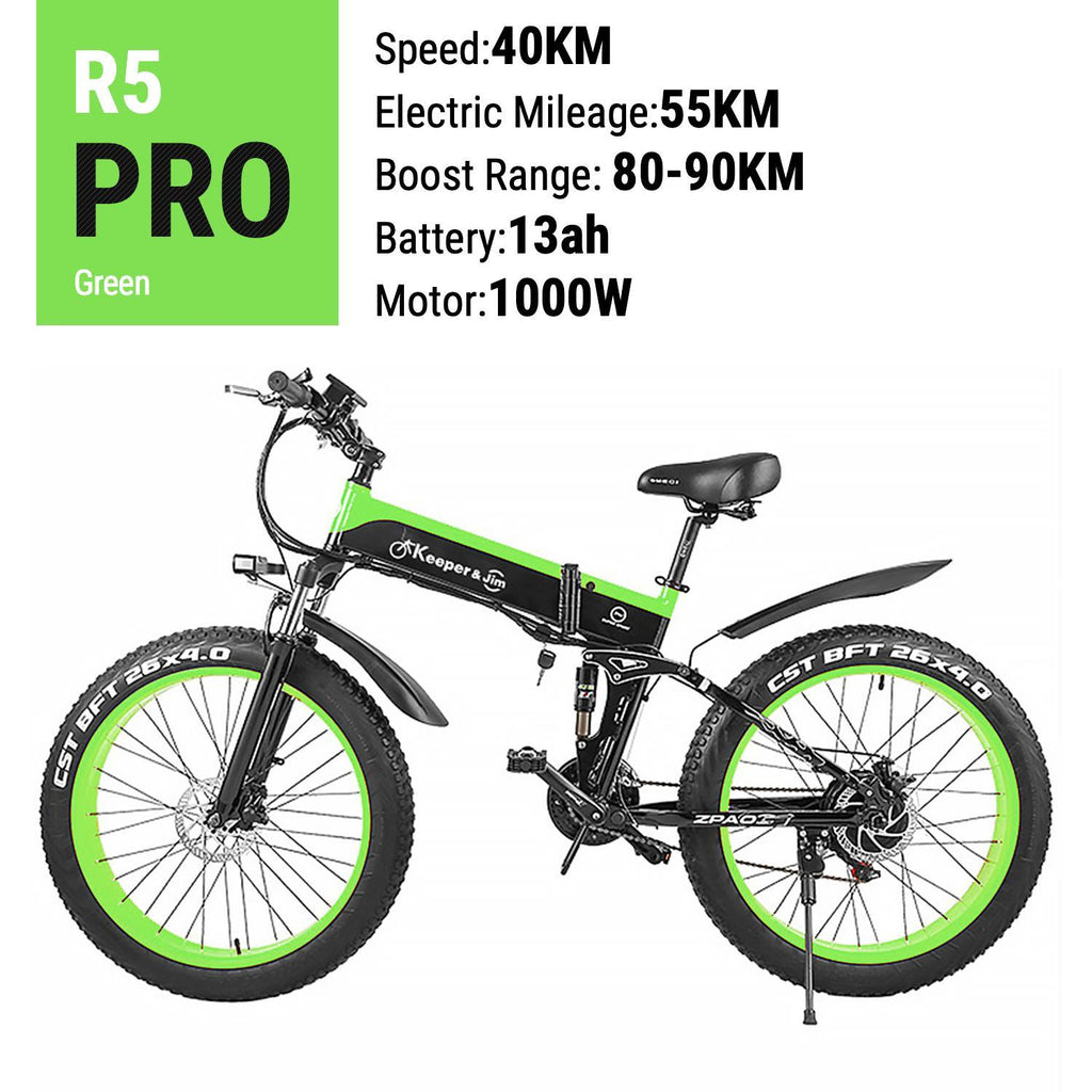 electric bike Arrival 48V 12AH 1000W Folding Electric Bicycle With 4.0 Fat Tire e bike Mountain bike