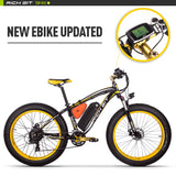 RICH BIT Electric Bike 26 Inch 4.0 Fat Tire Ebike 48V 17AH Removable Lithium Battery 1000W Motor Fat Tire  Electric Bicycle
