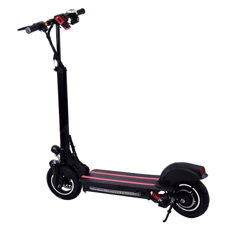 Powerful Lamtwheel 10 Inch Folding Electric Kick Scooters for Adults Single Motor 600W 48V 12Ah